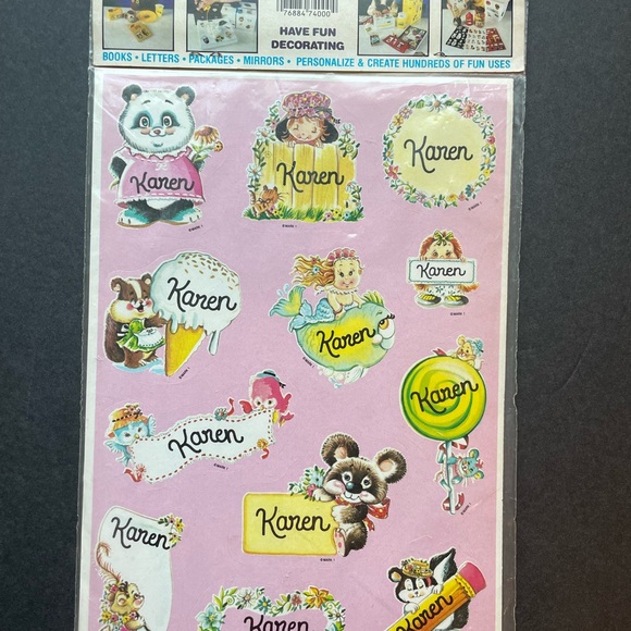 Vintage KAREN stickers. Made in Chicago by MARK 1. - Picture 4 of 4